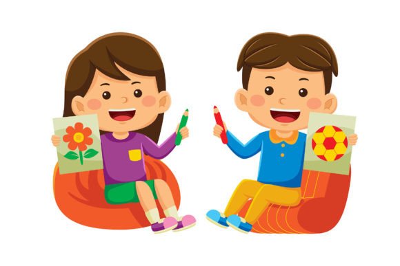 Evaluating Kids Activity Vector Illustration 19 for Creative Projects