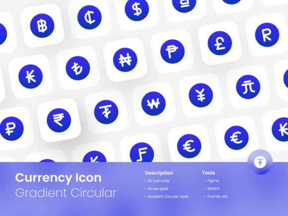 Modern Digital Finance Enhanced by Circular Currency Icon Sets