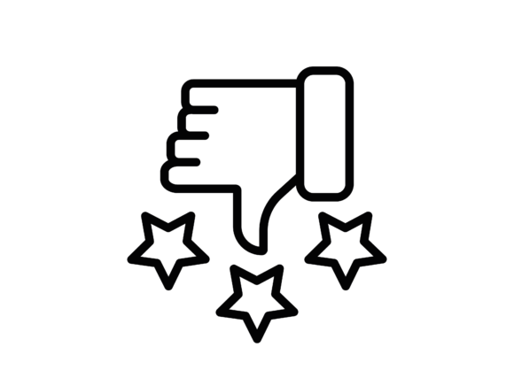 The Power of Negative Review Icon