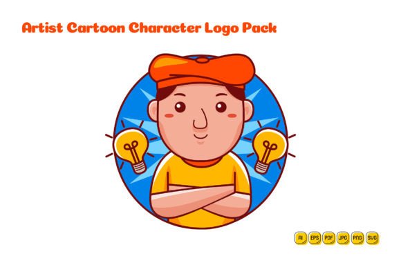 What Is Artist Cartoon Character Logo 03?